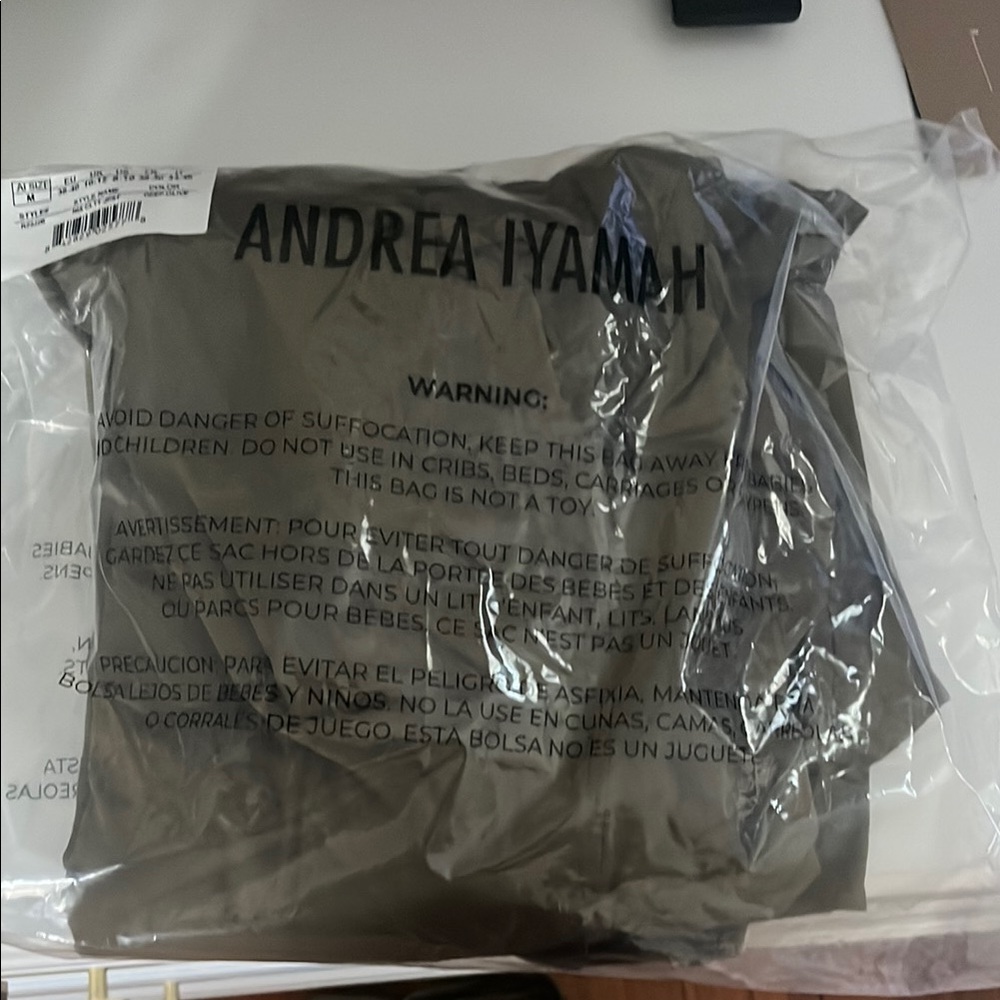 Andrea Iyamah Deep Olive NIA CULOTTE OLIVE JUMPSUIT in a size Medium.